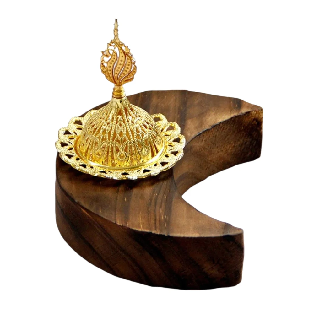 Gold and Brown Incense Holder